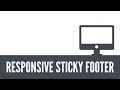 Responsive CSS Sticky Footer