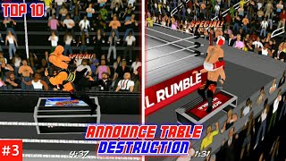 Top 10 Announce Table Destruction Wr3D