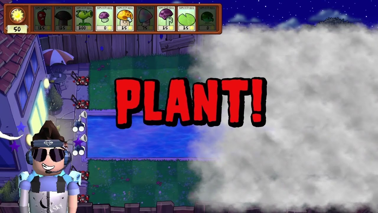 Plants VS. Zombies: Replanted Adventure+ Fog!