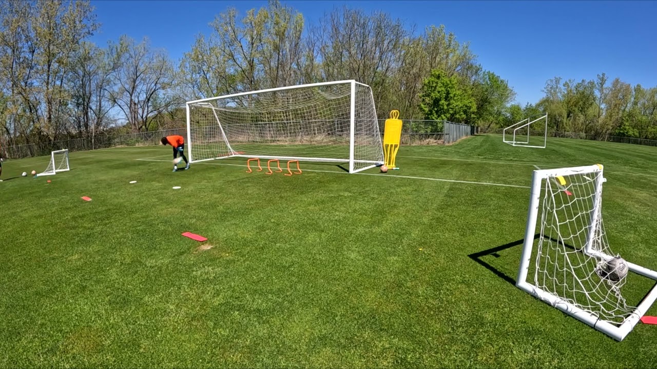 Syracuse University Men's Goalkeeper Training - Shot Stopping - Movement Across Goal - 5-6-2023