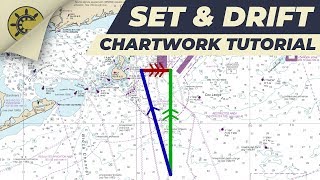Working with Set and Drift on a Nautical Chart