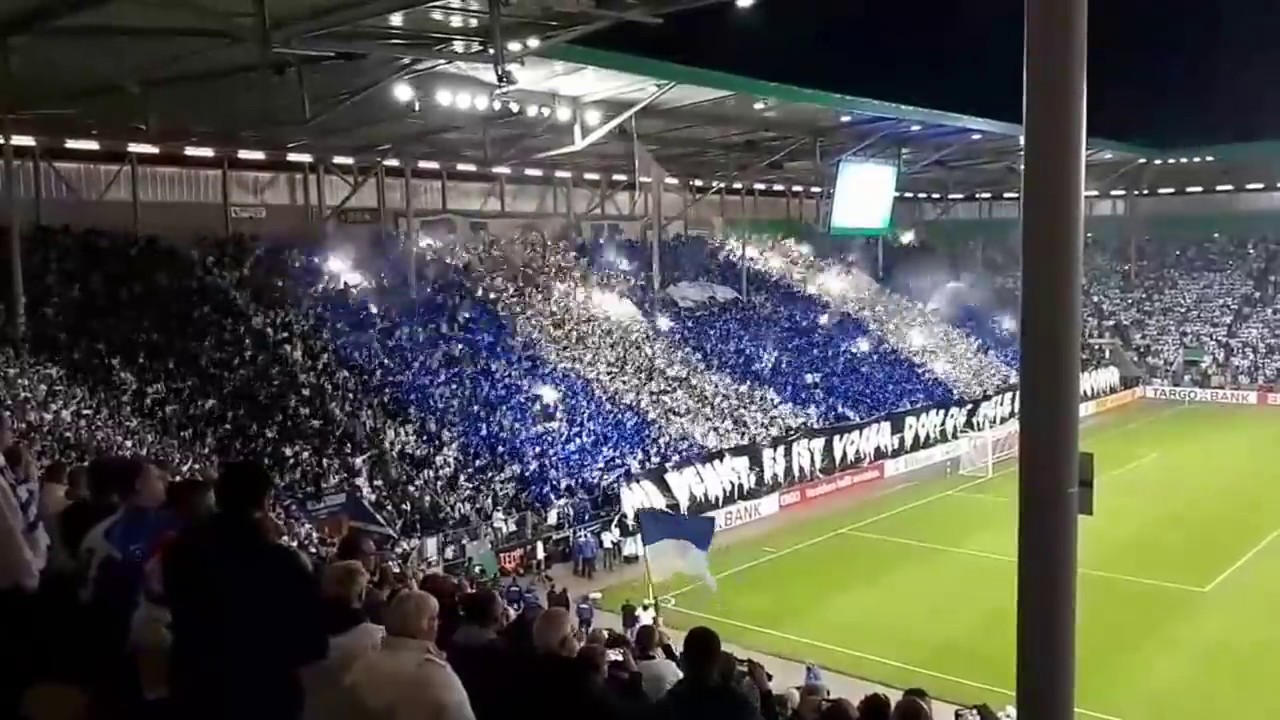 DFB Pokalspiel  1. FC Magdeburg vs. Borussia Dortmund - Choreo