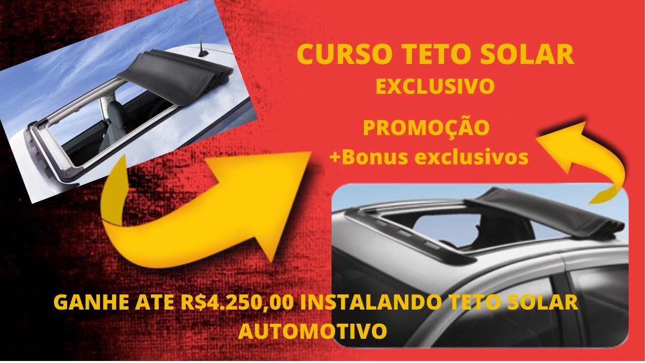 carro com teto solar? Teto solar universal? Teto solar fusca?