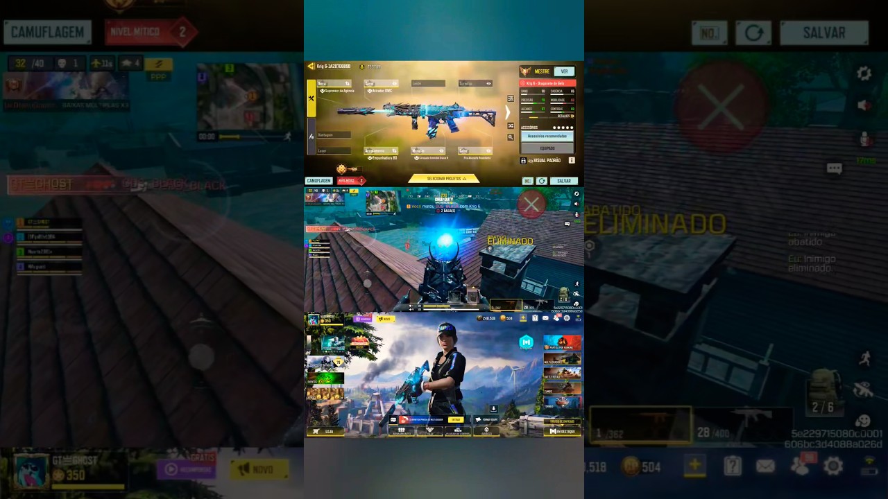 Call of Duty®: Mobile - (NOVA SKIN GRÁTIS) MISTY CAMPEÃO 24 - KRIG 6 - MÍTICA - DRAGONETE DE GELO