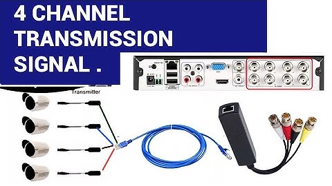 How to Transmit CCTV Video Over Network Cable , 4ch over 1* CAT5/6 with video balun *Save Money&Time