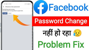 facebook password change something went wrong || Password change Problem something went wrong Fix Fb