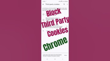 How to blocked Third Party cookies in Google Chrome? #shortsfeed