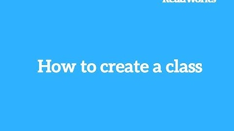 How to create a class