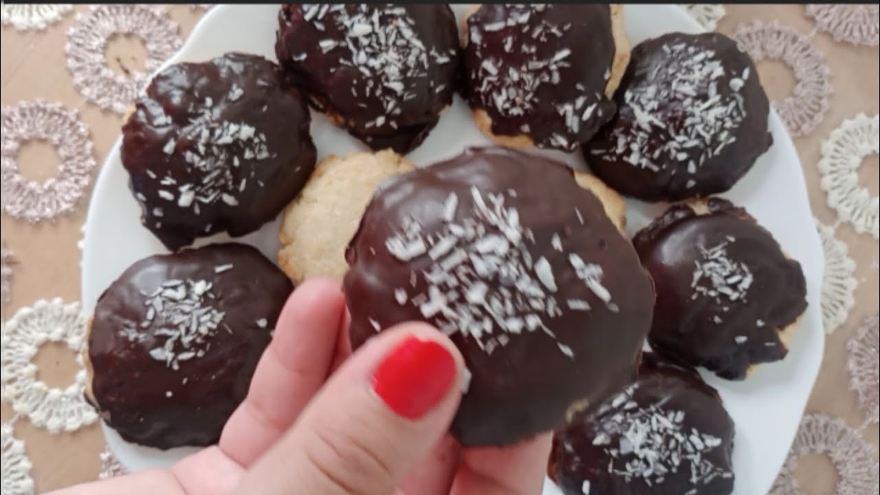 بسكوت جوز الهند الصيامي 🌰🍪 بطريقه سهله ومكونات موجوده في كل بيت 😋