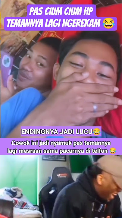Temannya lagi mesraan sama pacarnya di telfon ending bikin lucu 😂 #trending #lucu  #shorts #memes