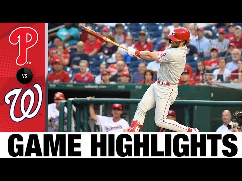 Phillies vs. Nationals Game Highlights (8/30/21) | MLB Highlights