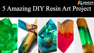 5 MOST Amazing DIY Ideas from Epoxy RESIN. SIMPLE Tutorial \/ Resin Art \/ Part 2