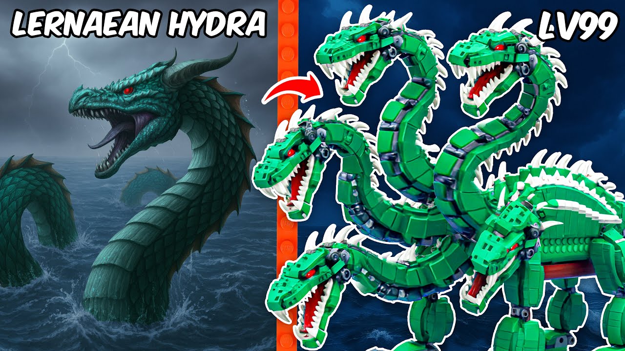 Я построил LEGO Лернейскую гидру — легендарное мифическое существо оживает! | AM Bricks Galaxy