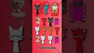 Find ODD Raddy And Fun Bot in Italian Brainrot 😱 #sprunki #findtheodd