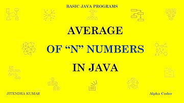 Average of n numbers in JAVA using array input
