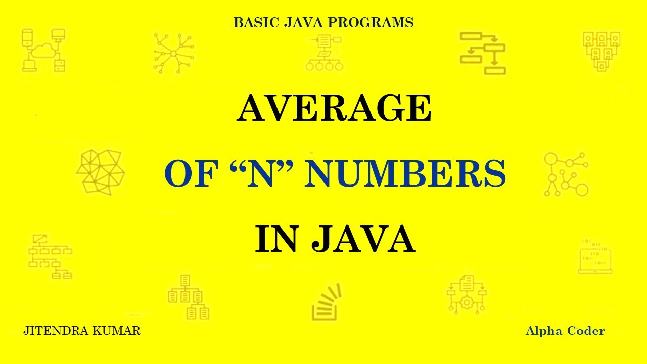 Average of n numbers in JAVA using array input - YouTube