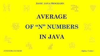 Average of n numbers in JAVA using array input
