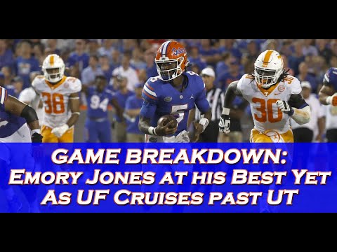 Emory Jones at best yet as UF cruises past UT