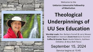 Theological Underpinnings of UU Sex Education" UUFM Service ...