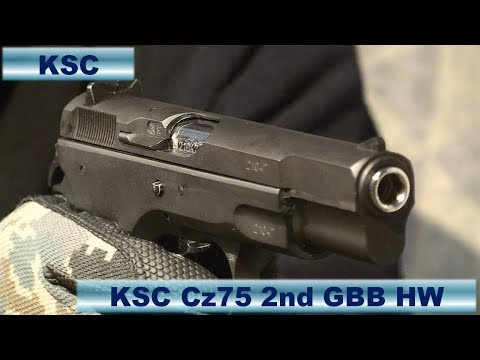 KSC Cz75 2nd ガスブロ HW レビュー＆実射 - YouTube