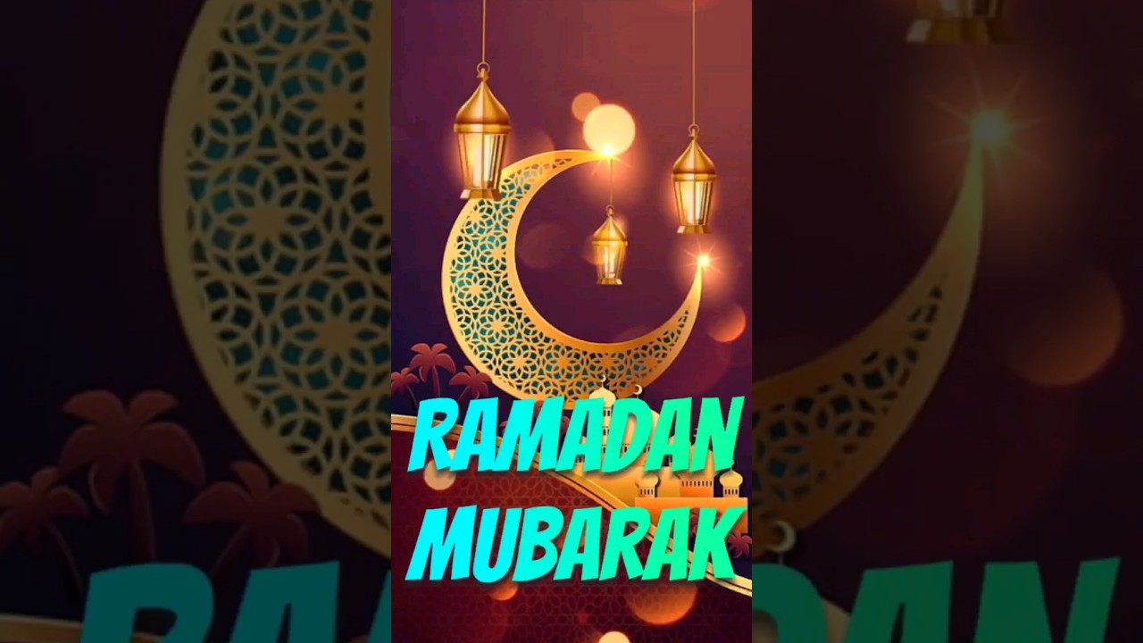 Ramadan Mubarak ☪️ Beautiful Ramadan Greeting shorts🌙🕌 