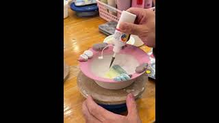 Satisfying Vase Finish with Ceramic Wax and Ceramic Speed #art   #artist        #pottery  #clayart