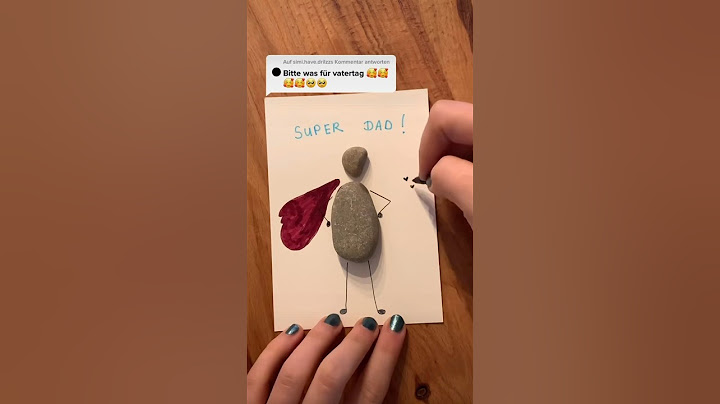 DIY Karte für Vatertag 🎉🙌🏼 Geschenk basteln mit Steinen #vatertag