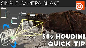Houdini 30s Quick Tip #17 - Simple Camera Shake with CHOPS