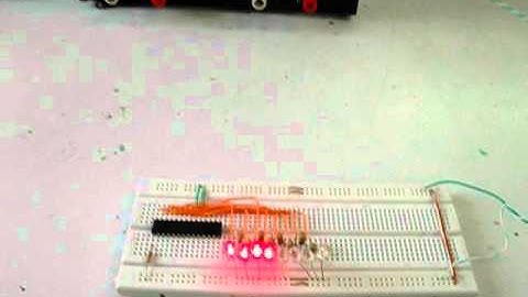 secuencia de led con pic 2550