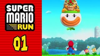 Super Mario Run Gameplay Walkthrough Part 1 World 1 SUPER MARIO FREE TRIAL!