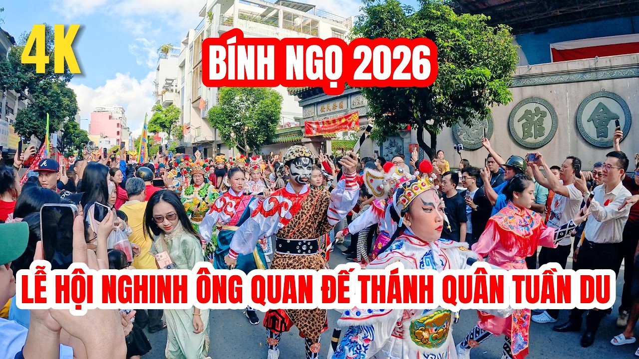 Phố Đông Nghẹt Người Trong Lễ Nghinh Ông Quan Thánh Đế Quân Tuần Du 2026 - Tết Nguyên Tiêu TPHCM