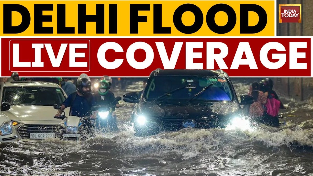 LIVE: Delhi Flood News | Delhi Rains | Yamuna Water Submerges Flood Plains | Delhi Stalls | LIVE
