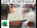 052.The ins and outs of the DATE and DATAVALUE formulas! in a few minutes! | EXCEL