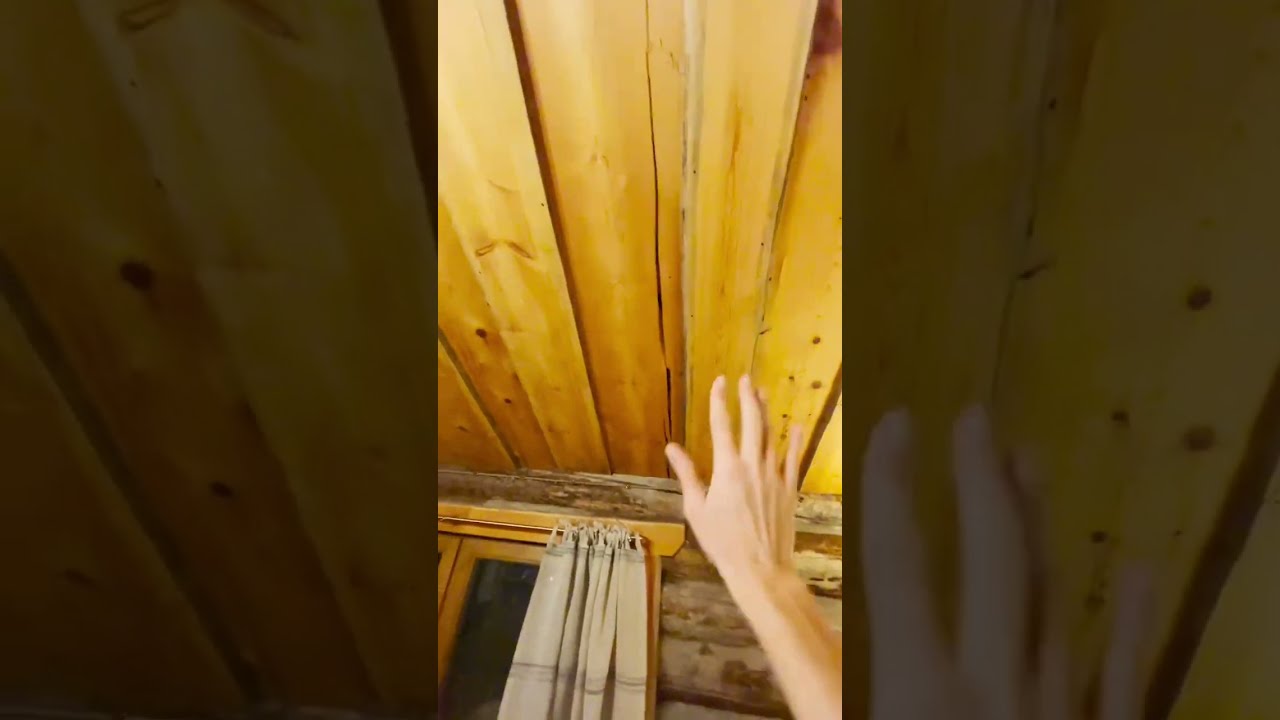 потолок в бане из необрезного