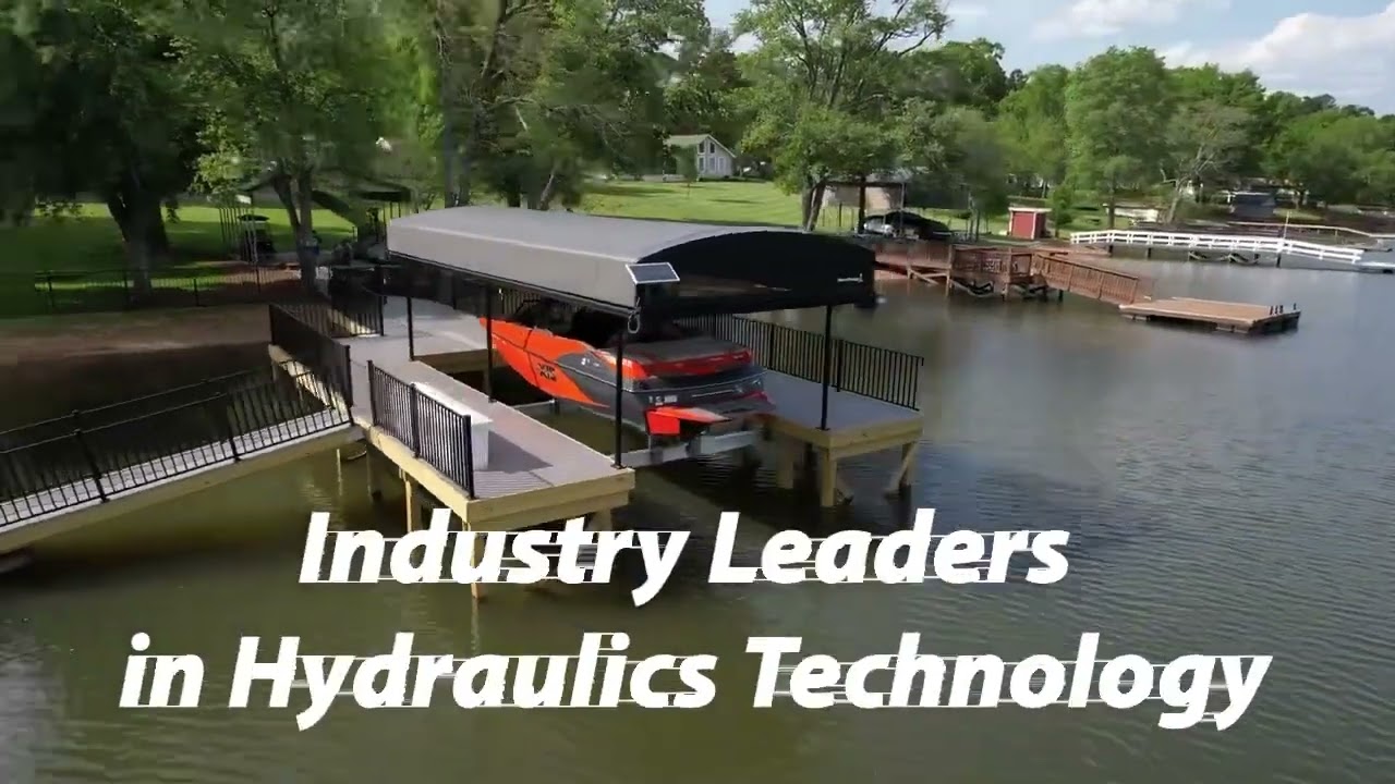 Permanent ShoreScreen and ShoreStation Lift Install with our Revolution Canopy.