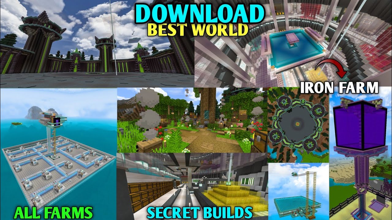 Best Survival World For Minecraft Pocket Edition 1.21 || Best Survival World Download Link