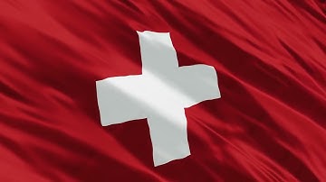 Switzerland 3D flag waving background 4K video free download