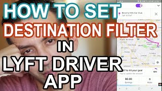 How To Set Destination Mode/Filter in Lyft Driver App screenshot 1