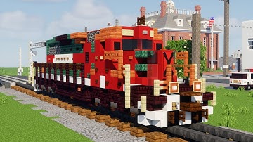 Minecraft Ferromex FXE SD40-2 Locomotive Tutorial