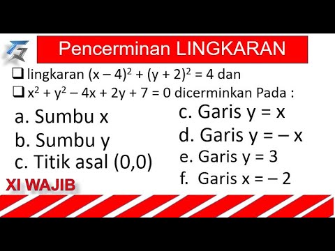 menentukan bayangan lingkaran hasil refleksi lingkaran