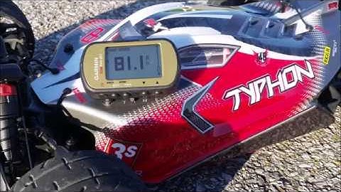 Arrma Typhon 3s BLX @ 81.1mph (3s w/stock electronics)! Speed run challenge