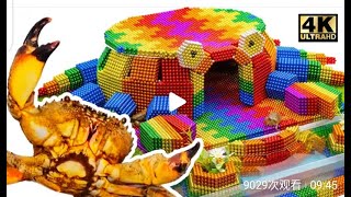 DIY - How To Build Mini Swimming Pool For Pet From Magnetic Balls (Satisfying) | Magnet World Series