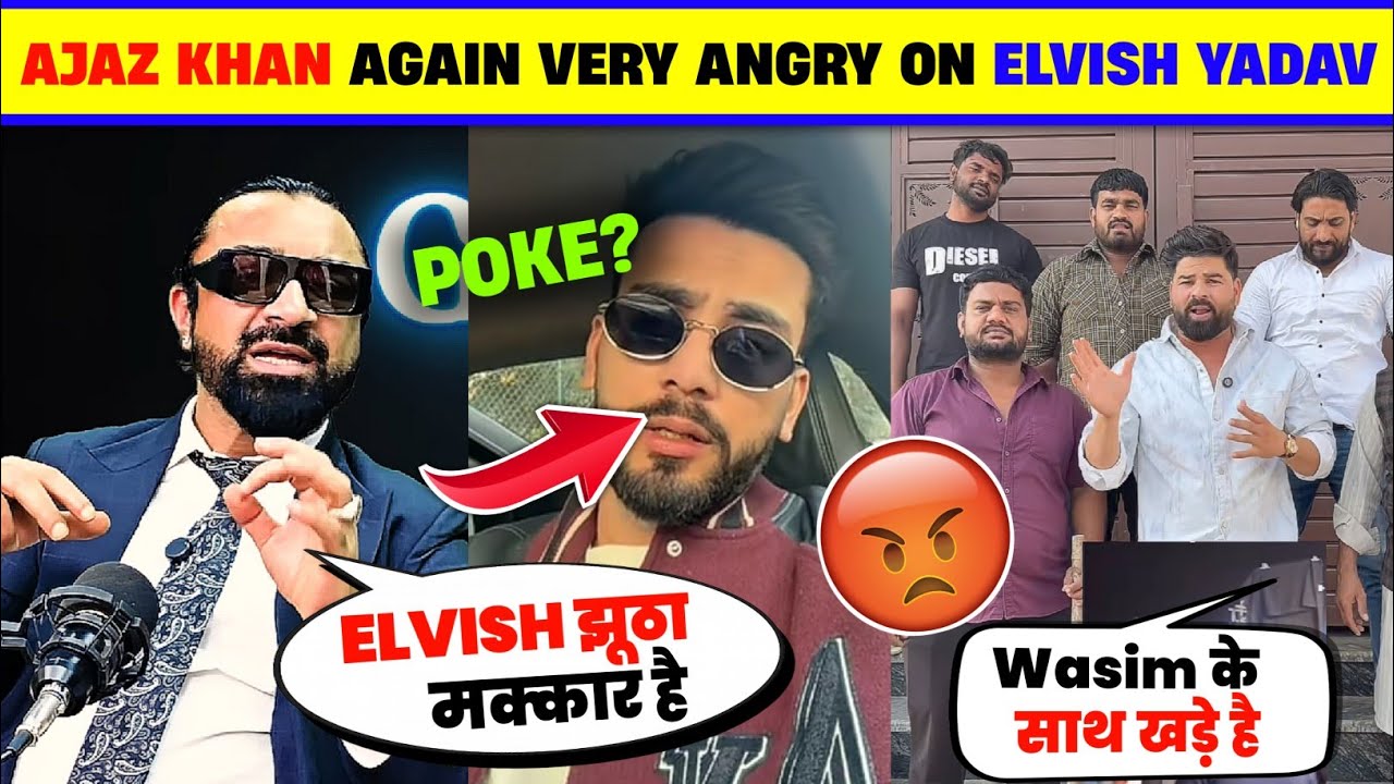 😱OMG! Ajaz Khan BADLY Troll Elvish yadav again😡 l Wasim friend reply to thara bhai joginder