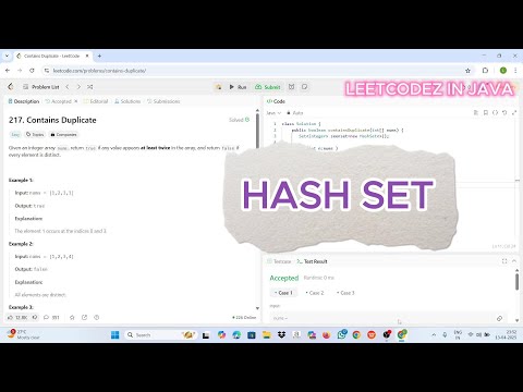Leetcode 217: Contains Duplicate | HashSet Lookup Pattern in Java | Brute Force vs Optimized #dsa