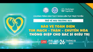 [UPDATE2023] BẢO VỆ TOÀN DIỆN TIM MẠCH - THẬN - CHUYỂN HÓA THÔNG ĐIỆP CHO BÁC SĨ ĐIỀU TRỊ