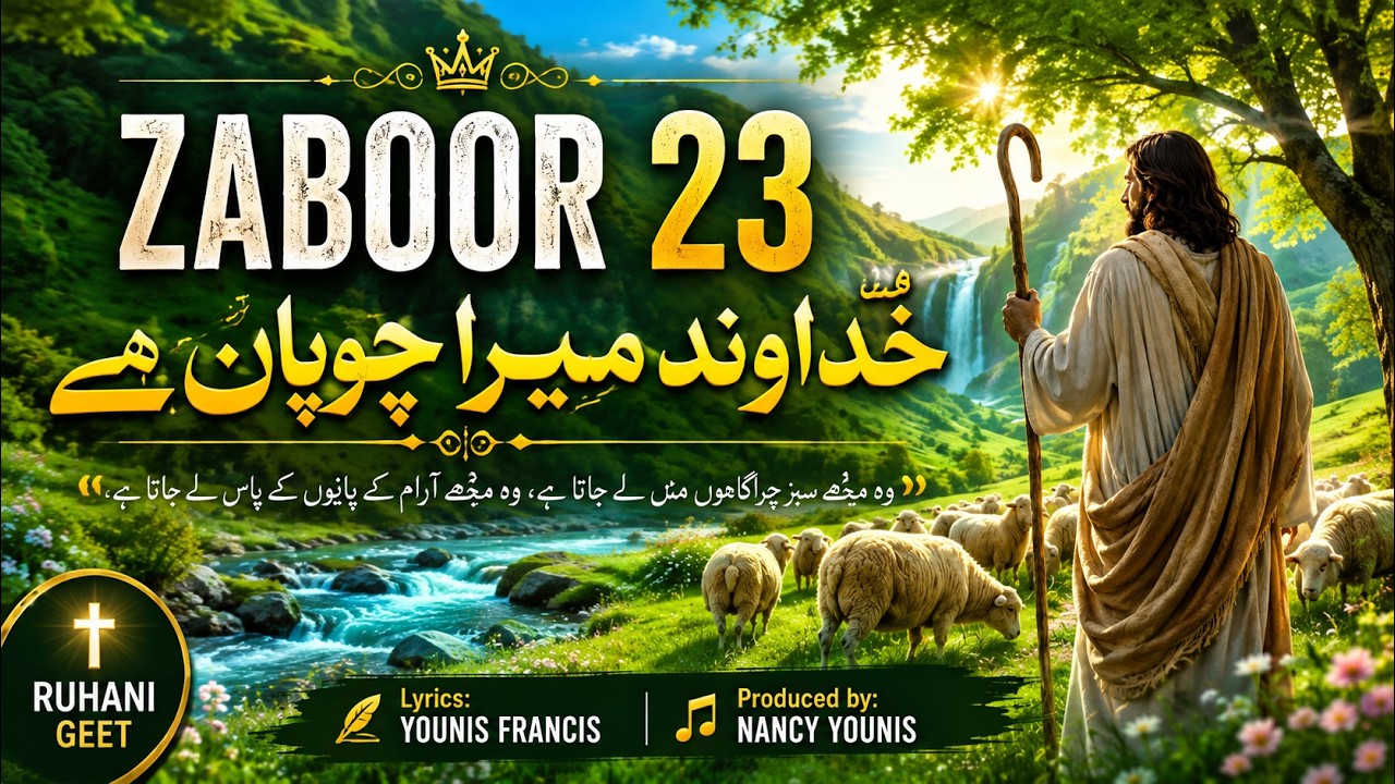 Zaboor 23 | خُداوند میرا چوپان ہے | Urdu Hindi Christian Worship Song | Psalm 23 | Younis Francis |