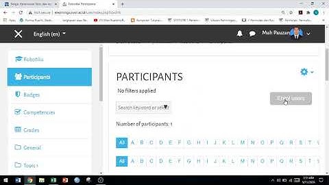 Cara memasukkan mahasiswa ke kelas di Moodle