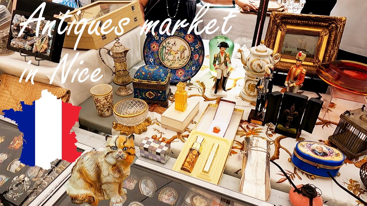 ❤️Lovely❤️ Antiques Market in Nice 🇫🇷 Come Shop with me!