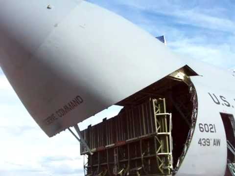 5 Galaxy Rear Ramp C-5 Galaxy Ramp Nose Door Closing at RIAT - YouTube