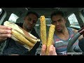 Eating Taco Bell's Rolled Chicken Tacos @hodgetwins